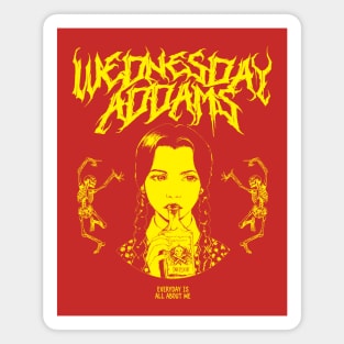 Wednesday Addams Metal Magnet